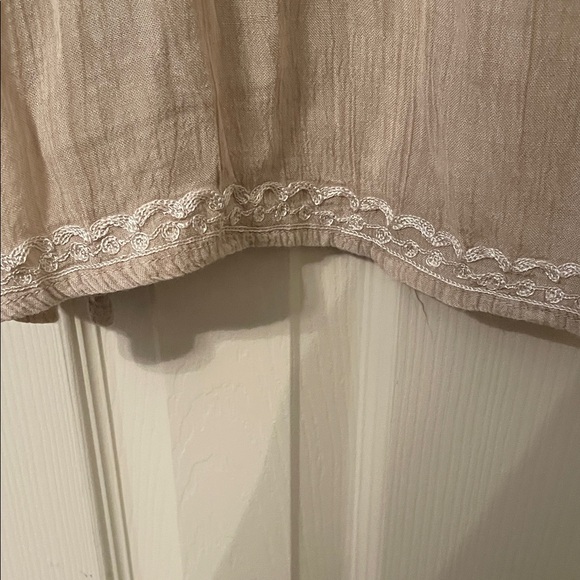 Raya Sun Light Tan Embroidered Dress - Picture 3 of 5